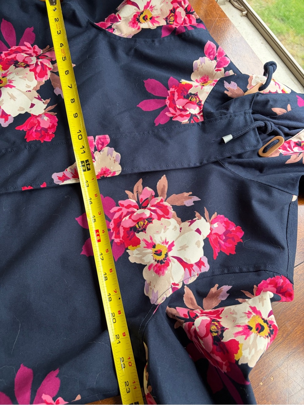 Joules | Floral Hooded Waterproof Rain Jacket - Picture 11 of 11